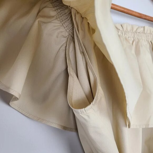 Cupshe Marlene Ruffle Off The Shoulder Tie Waist Dress Size Large - Picture 12 of 17